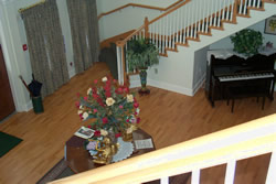 View to the foyer from the stairs